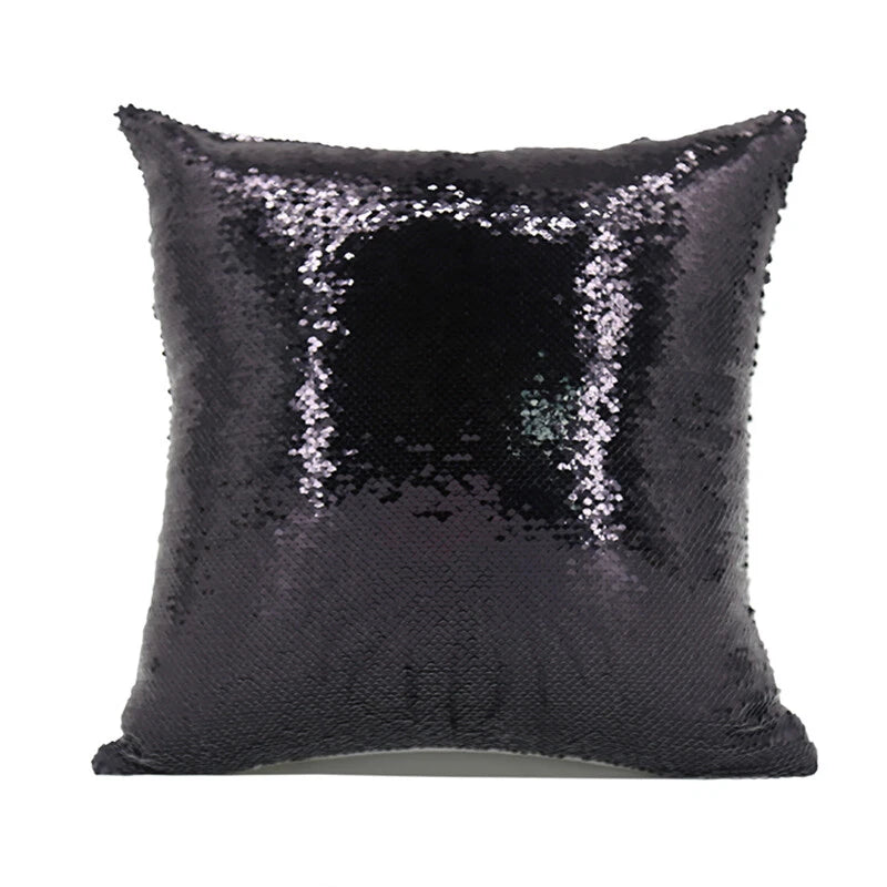 New Sublimation Blank Reversible Sequin Magic Pillowcase Home Sofa Car Decor