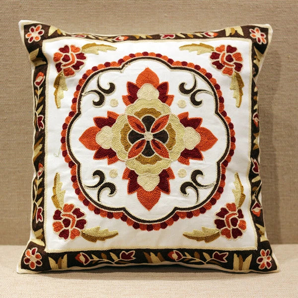 Boho Cushion Cover Bohemian Throw Pillow Case Ethnic Sofa Bed Embroidery NEW