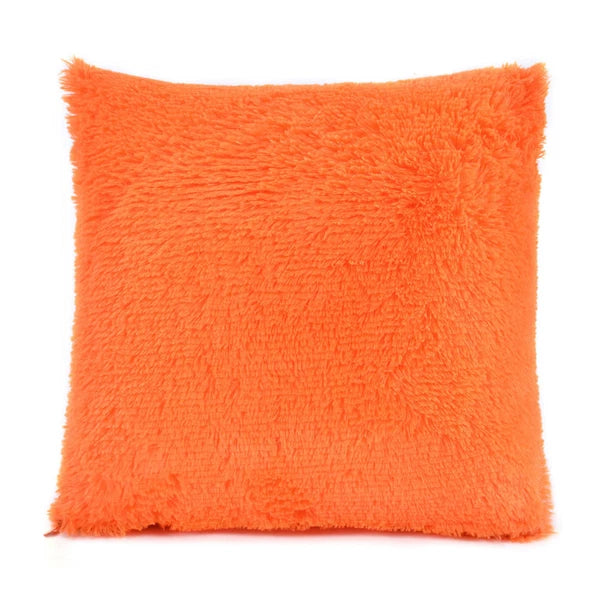 Cushion Cover Solid Color Soft Pillowcase Office Home Bed Sofa Car Décor New