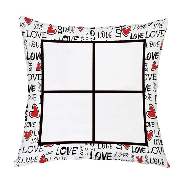 DIY Love Gift Sofa Bed Polyester Soft Cushion Cover Sublimation Blank Home Decor