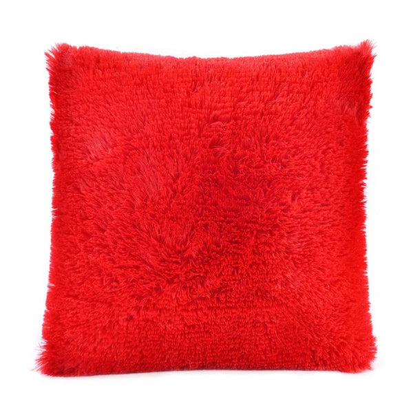 Cushion Cover Solid Color Soft Pillowcase Office Home Bed Sofa Car Décor New