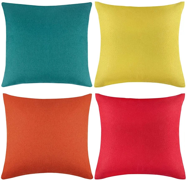 Home Use Sofa Living Room Bedside Back Cushion Cotton Linen Included Solid Color