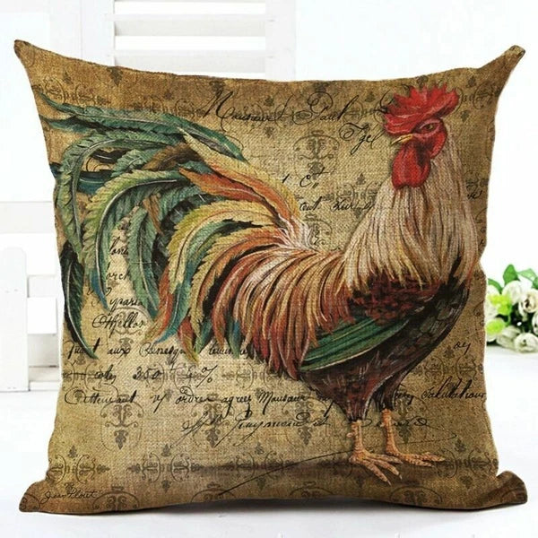 Memory Peacock & Flowers Home Decor Pillow Case Sofa Cushion Cover