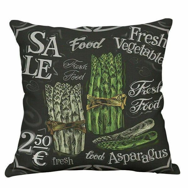 Decor Cushion Hand-painted Cover Vegetables Pillow Home Sofa Case