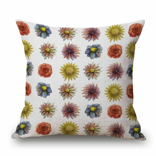 Plant Pattern Home Sofa Decor Pillow Case Waist Cushion Cover 18"