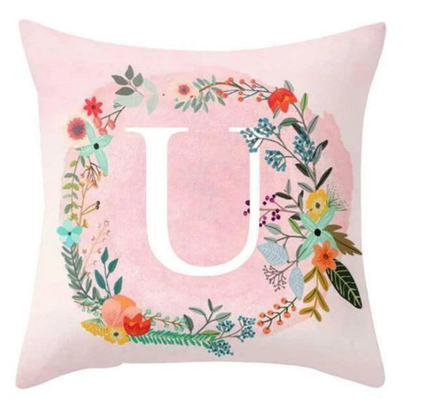 18inch Pink Letters Pillow Case Throw Sofa Home Decor Cushion Cover
