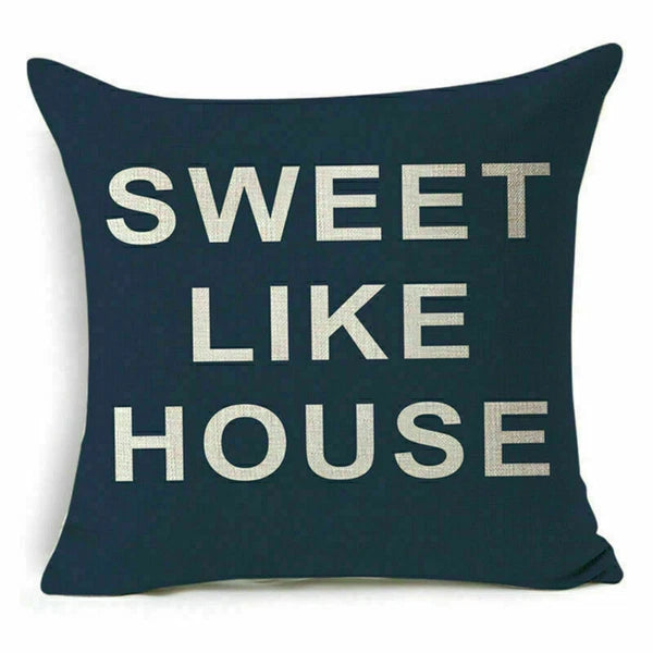 Cover Home Future Decor Waist Pillow Letter Case Cushion Sofa