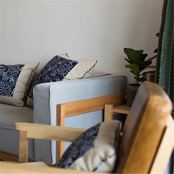 22x22 in Vintage Cotton Linen Throw Pillow Covers Case Sofa Bed Cushion Covers