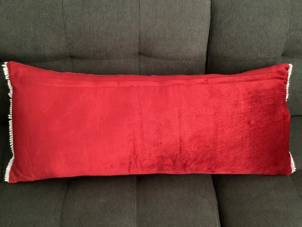 Blinged Cover Throw Sofa Bed Pillow Faux Pearls Diamonds Beads Pillowcase