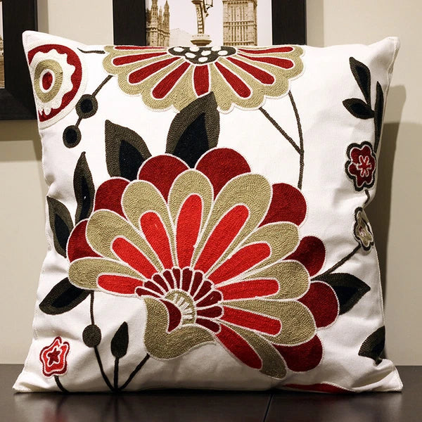Boho Cushion Cover Bohemian Throw Pillow Case Ethnic Sofa Bed Embroidery NEW
