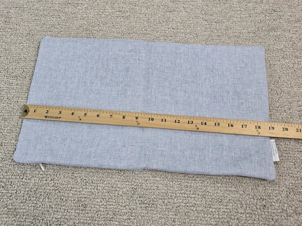 Light Blue 11x19 Cushion Throw Cover Pillow Case Bed Chair Couch Decor Zip
