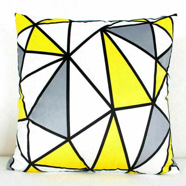 Cushion Sofa Throw Case Waist Geometric Cover Pattern Pillow Home