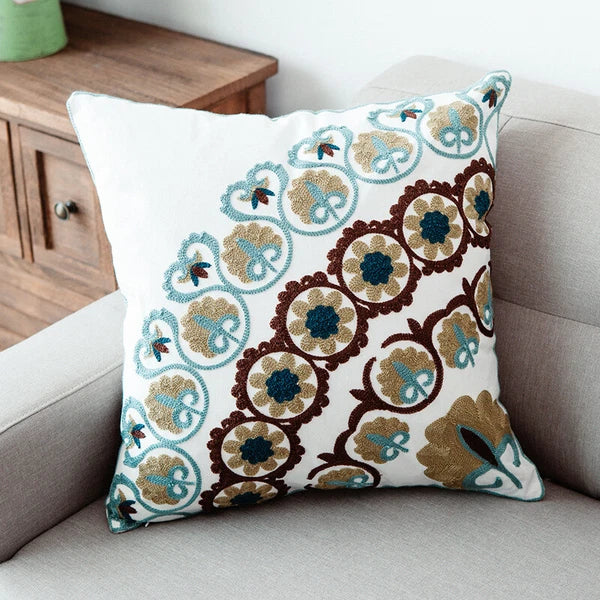 Boho Cushion Cover Bohemian Throw Pillow Case Ethnic Sofa Bed Embroidery NEW