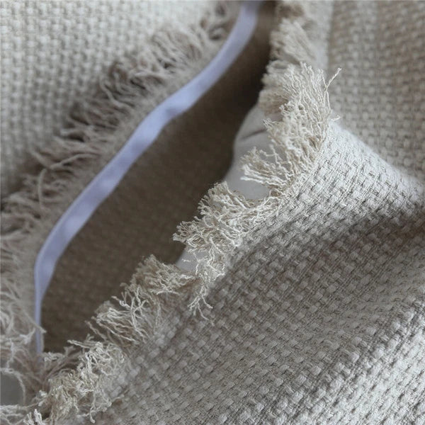 24x24in Linen Fabric Throw Pillow Cover Sofa Bed Cushion Covers Case Decorative