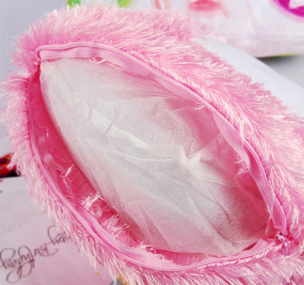 10Pcs Heart Shaped Sublimation Blank Pillow Case Fluffy Home Sofa Decor DIY Gift