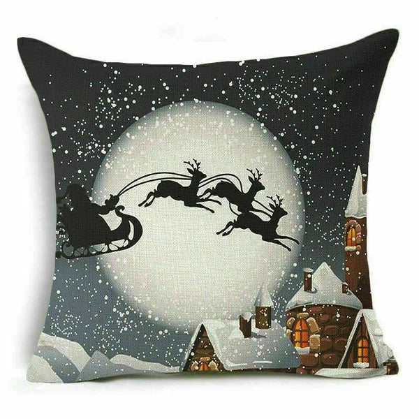 Decor Cushion 18" Pillow Cover Sofa Christmas Throw Style Home