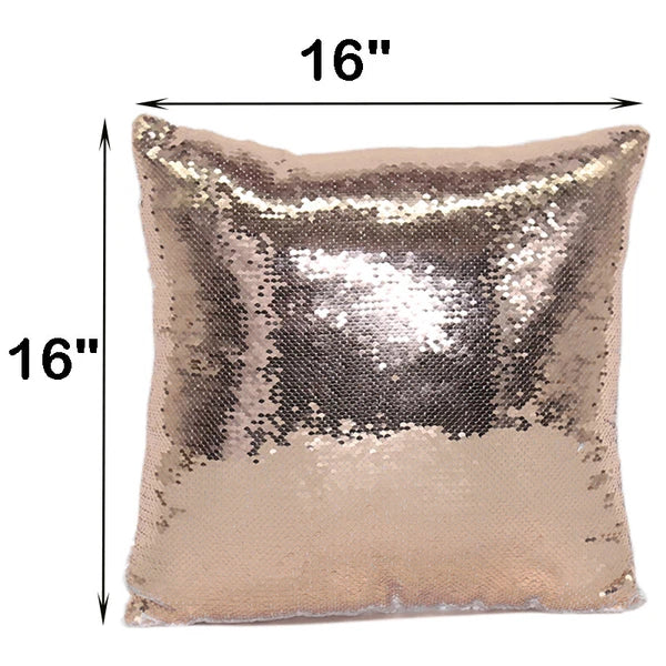 10Pcs Blank Reversible Sequin Pillowcase Home Sofa Car Decor for Sublimation New