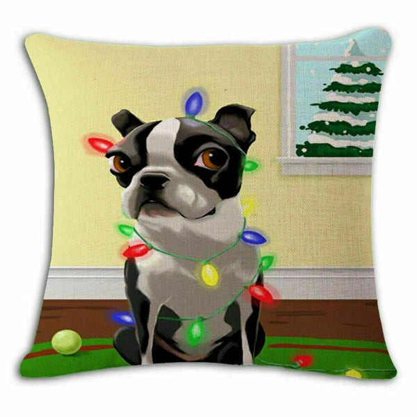 Decor Case Spoof 18" Cover Cushion Sofa Throw Home Pitbull