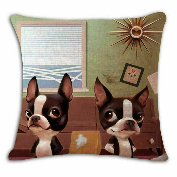 Decor Case Spoof 18" Cover Cushion Sofa Throw Home Pitbull