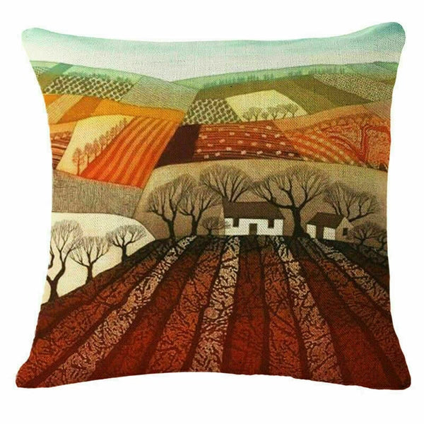 Decor Cushion Home Village Cover Sofa 18" Fashion Case Throw