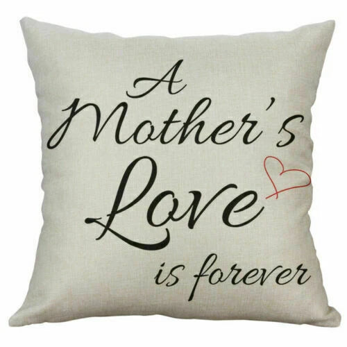 Love Letter Cover Pillow Case Print Home Cushion Cotton 18" Decor Sofa