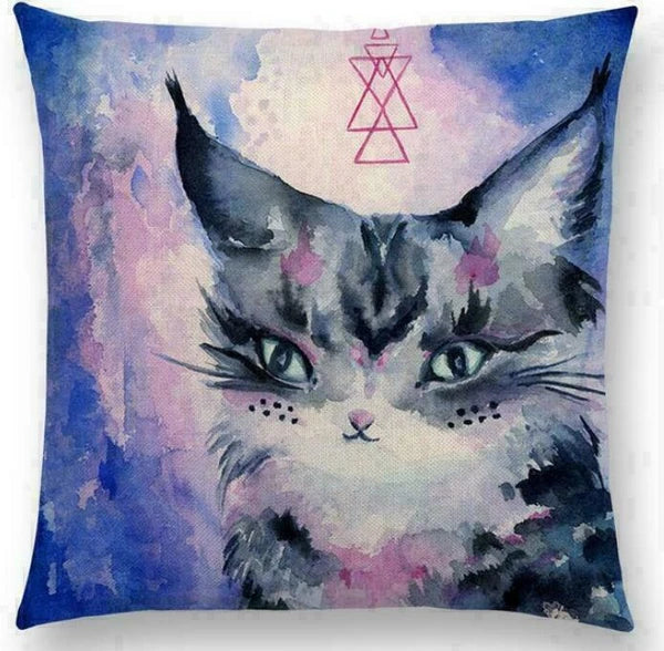 Throw Cushion Decor pillow Linen Case Sofa Fox Cotton Pattern