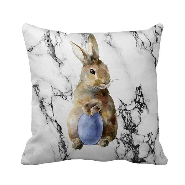 Easter Festival Rabbit Pillow Case Sofa Bed Home Decoration Cushion Waist Cover