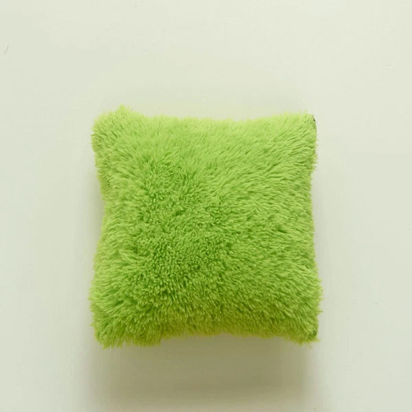 17" Fluffy Faux Fur Shaggy Pillow Case Plush Cushion Cover Sofa Bed Home Decor