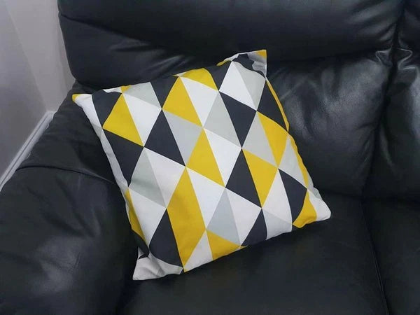 Geometric Shapes Cushion Covers Pillow Case Square 45cm x 45cm Sofa Home Decor