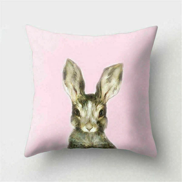 Decor Cushion Pink Throw Cover Case Cute Sofa Cover Animal Home Pillow