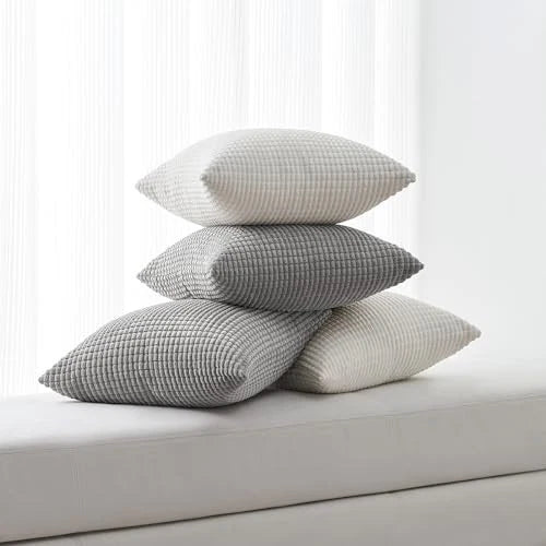 4 Packs Decorative Throw Pillow Covers 16x16 Inch for Living Room Couch Bed,