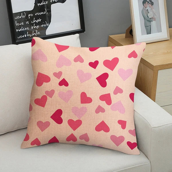 Practical Love Pillowcase Sofa Pillow Living Room Bedroom Linen Pillow Cushion
