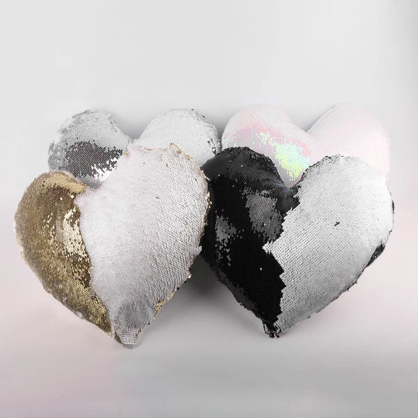 10Pcs Sublimation Blank Reversible Sequin Pillow Case Waist Sofa Cushion Cover