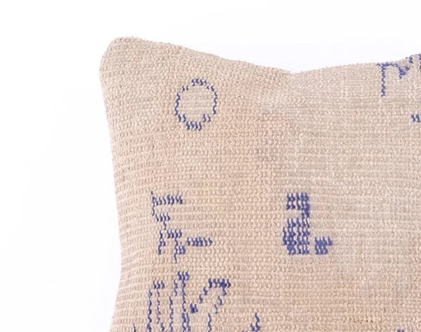 Kilim Pillowcase, Turkish Carpet Pillow Cover, Decorative Pillow, Bohemian Kilim