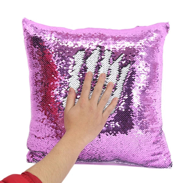 10Pcs Blank Reversible Sequin Pillowcase Home Sofa Car Decor for Sublimation New