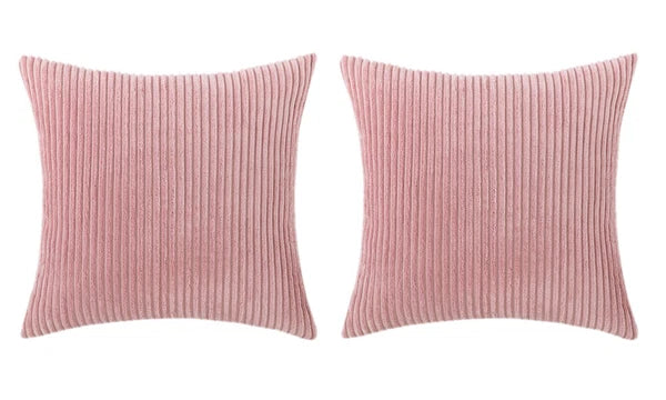 Striped Velvet Cushion Covers – Soft Decorative Pillowcases for Sofa & Bed