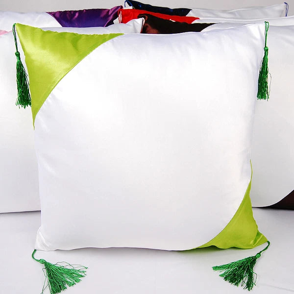4Pcs 16"x16" Sublimation Blank Throw Pillow Case Cover for Sofa Bed Car Decor