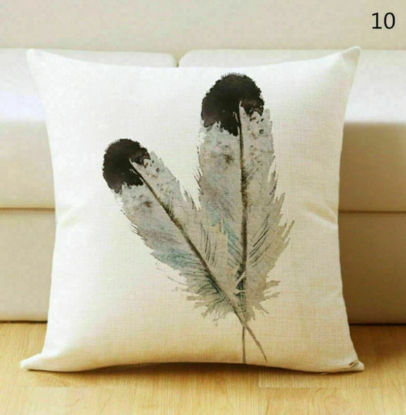 Decor Home Waist Stone Cover Feather Cushion Throw Pillow 18" Sofa Retro