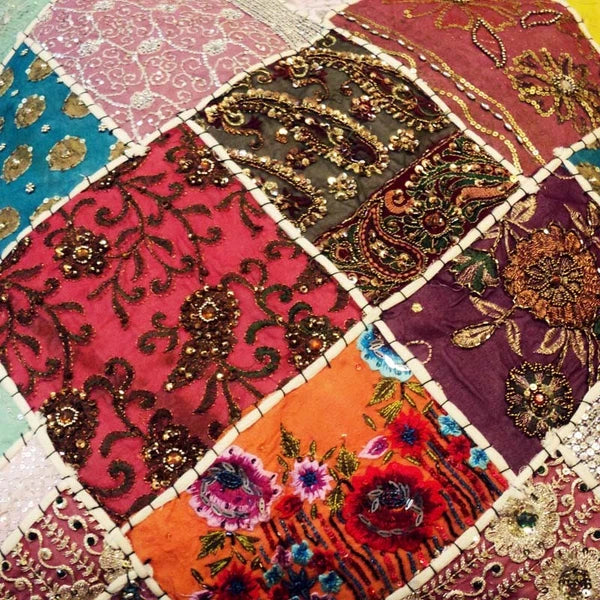 24" Patchwork Cotton Cushion Cover Decorative Throw Pillow Cover For Sofa/Bed