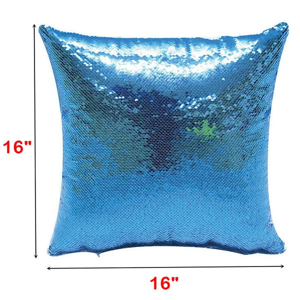 New Sublimation Blank Reversible Sequin Magic Pillowcase Home Sofa Car Decor