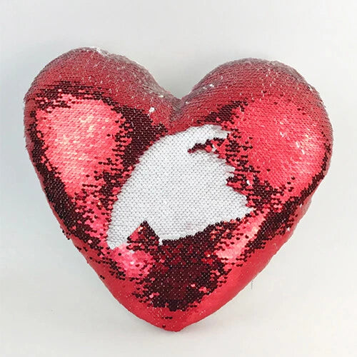 Sublimation Blank Reversible Sequin Pillow Case Cushion Cover for Home Sofa Car