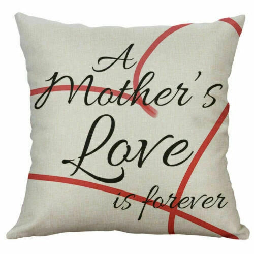 Love Letter Cover Pillow Case Print Home Cushion Cotton 18" Decor Sofa