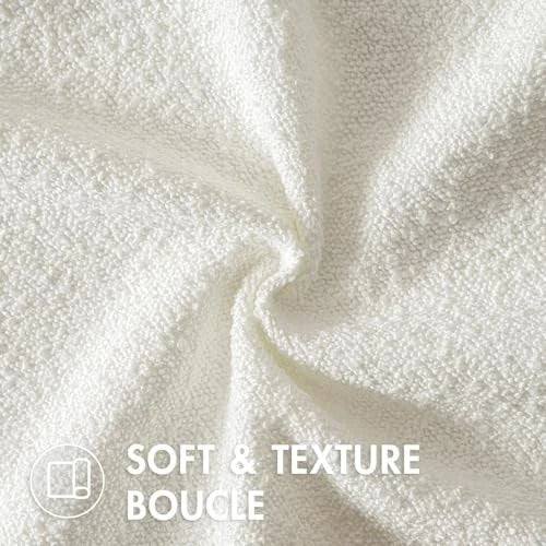 20x20 Inch Decorative Pillow Covers for Couch Bed 20" x 20" (Pack of 2) White