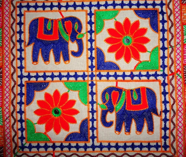 Boho Cushion pillow cases decorative cover sofa throw cotton Ari work Embroidery