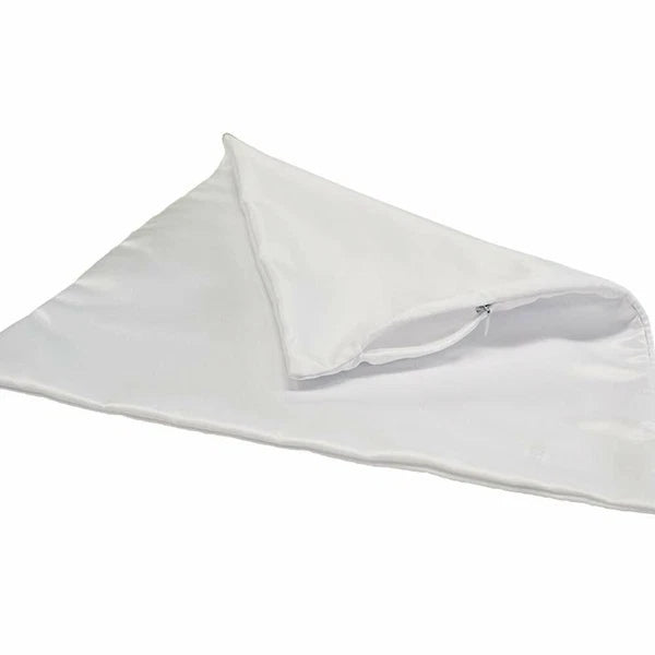 50Pcs 18" White Sublimation Blank Pillow Case DIY Sofa Car Waist Cushion Cover