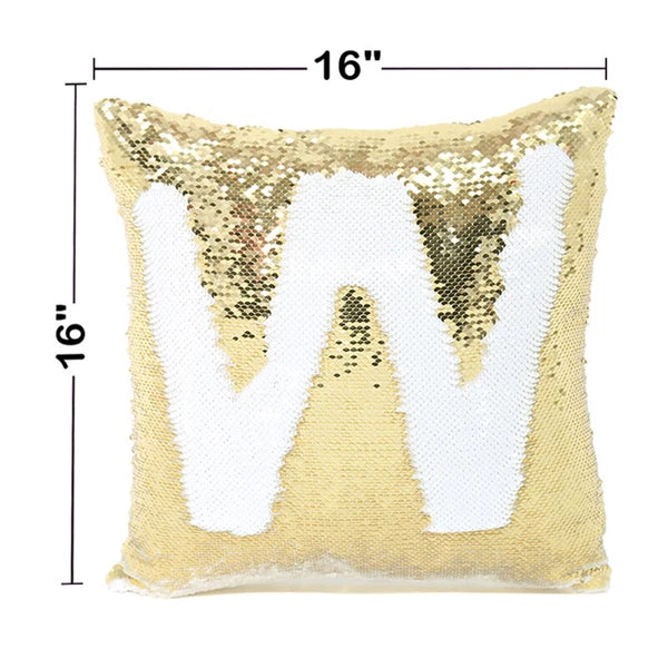 New Sublimation Blank Reversible Sequin Magic Pillowcase Home Sofa Car Decor