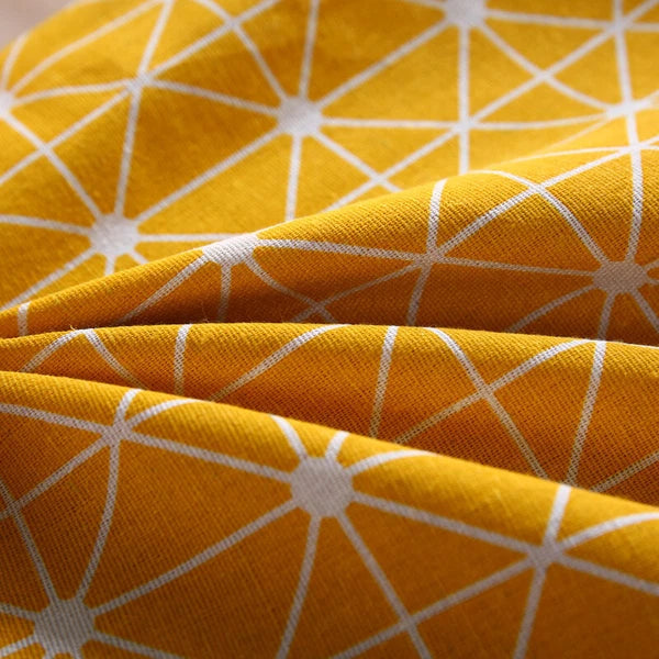 LINEN DOUBLE SIDE SQUARES CUSHION COVER PILLOW CASE HOME SOFA DECOR 18'' X 18''