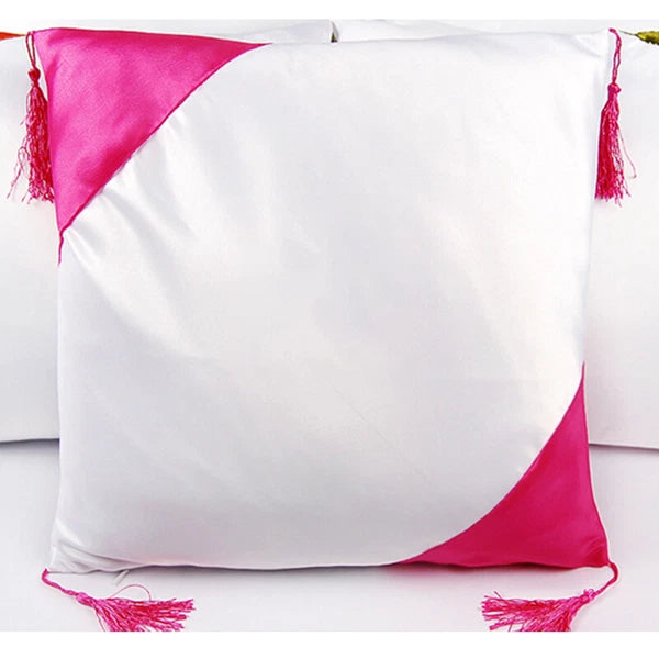 4Pcs 16"x16" Sublimation Blank Throw Pillow Case Cover for Sofa Bed Car Decor