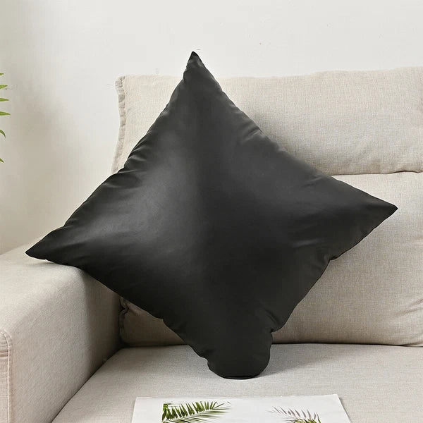 2025 Faux PU Leather Cushion Cover Throw Pillow Case Sofa Bed Home Decor