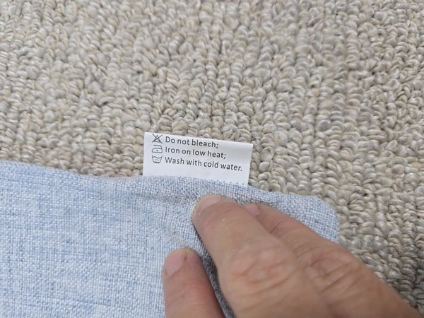 Light Blue 11x19 Cushion Throw Cover Pillow Case Bed Chair Couch Decor Zip